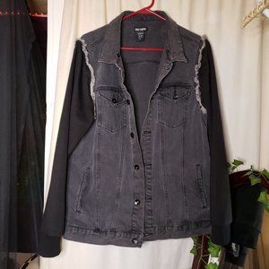 Removable Hood & Sleeves Denim Jacket Vest